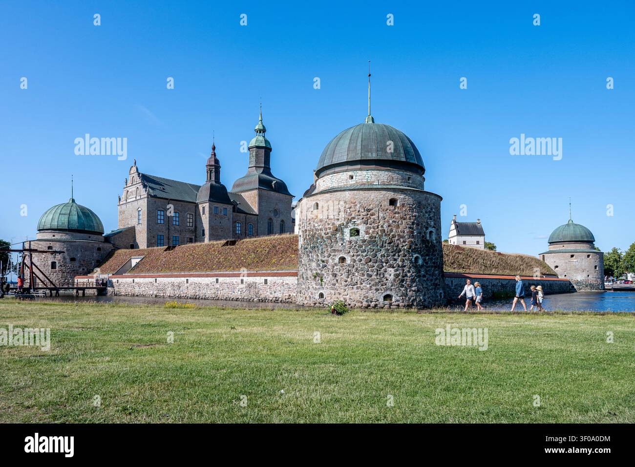 Journées médiévales de Vadstena, un festival organisé les 4 et 5 juillet 2026 au château de Vadstena, construit par le roi Gustave Ier en 1545. Banque D'Images