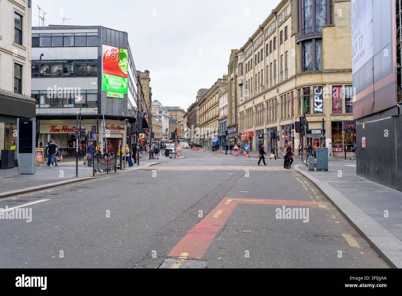 Carrefour des quatre coins à Argyle Street, Union Street et Jamaica Street, Glasgow, Écosse, Royaume-Uni Banque D'Images