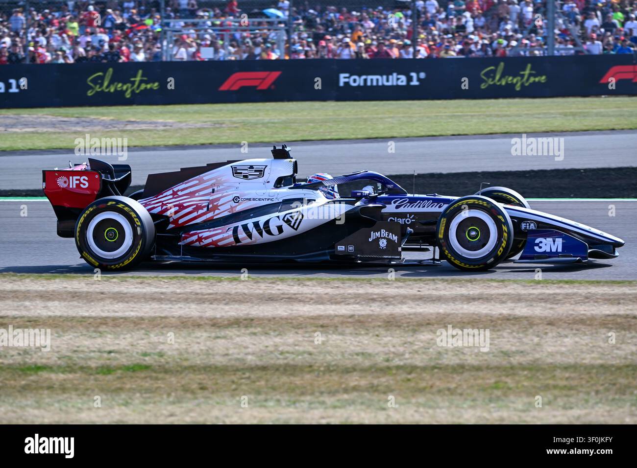 Silverstone, Grande-Bretagne, 5 juillet 2026, Esteban Ocon, Haas, lors du Grand Prix de Grande-Bretagne, Copyright Marco Talluto Banque D'Images