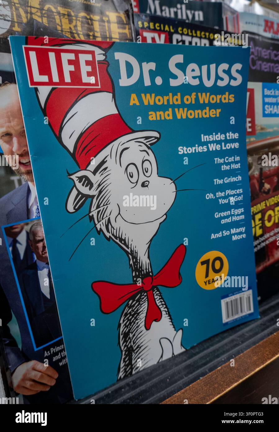 Barnes & Noble Booksellers sur la Cinquième Avenue à New York a une large sélection de livres et magazines, États-Unis 2026 Banque D'Images
