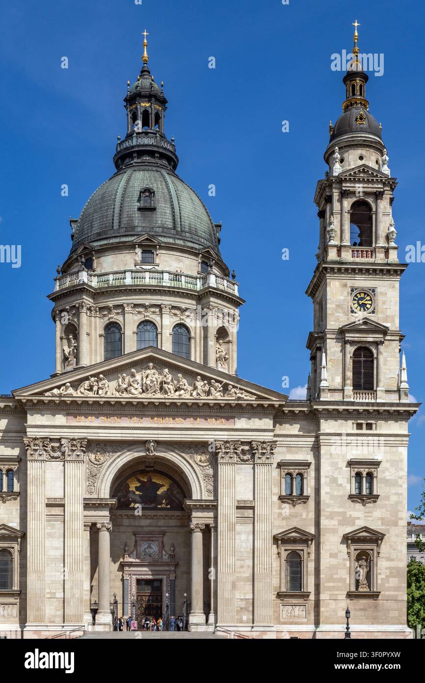 La basilique Saint-Étienne à Budapest, Hongrie Banque D'Images