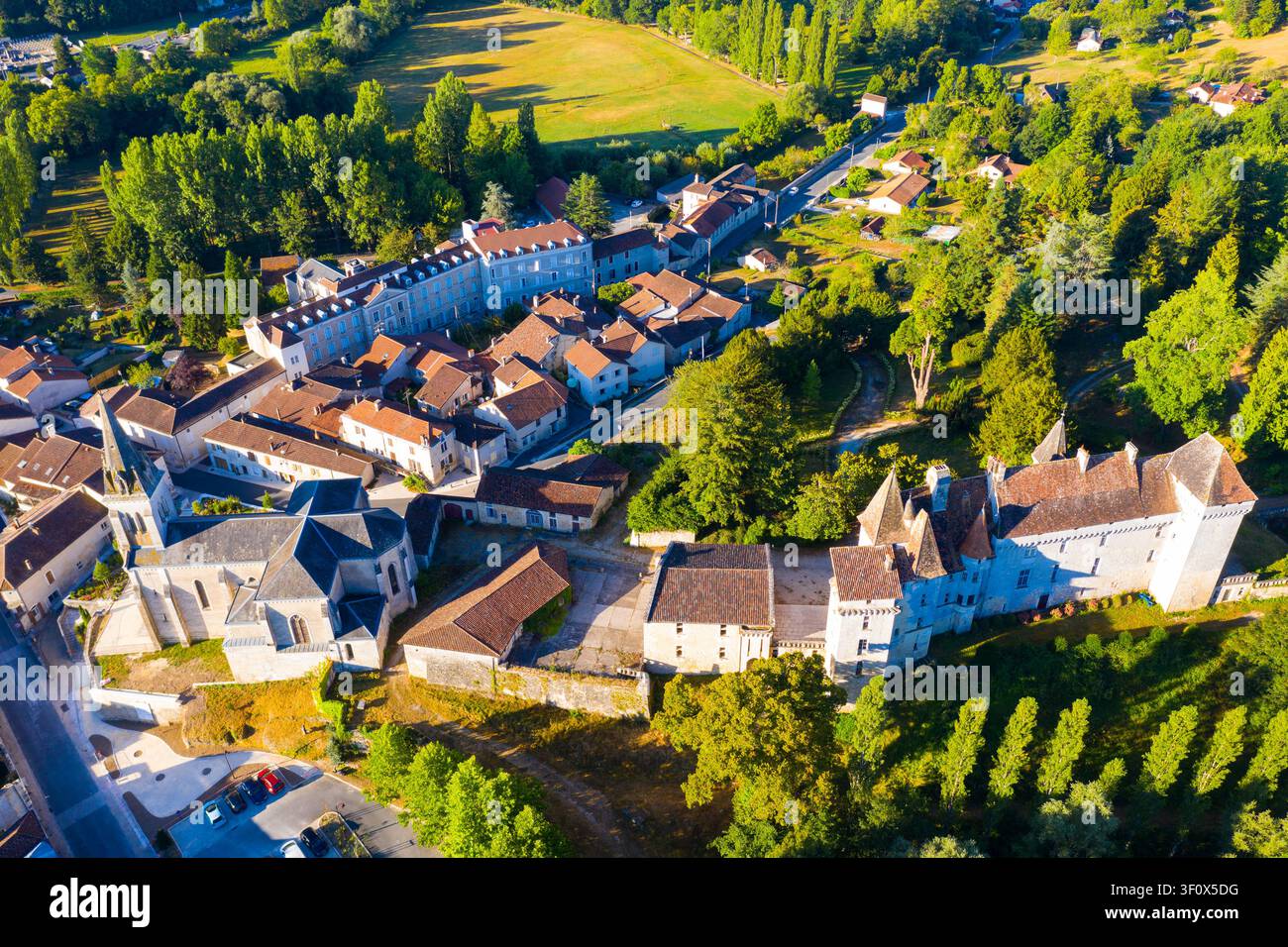 Commune de Château l'eveque dans le département de la Dordogne, France Banque D'Images