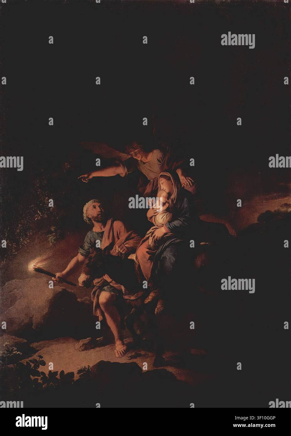 Fuite en Égypte, 1752. Banque D'Images