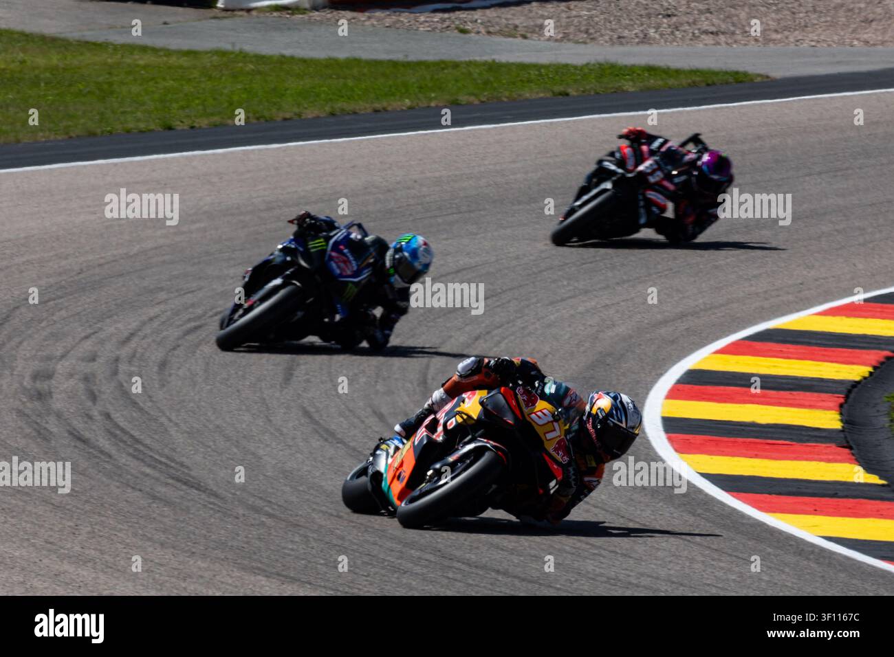 07/10/2026, Sachsenring, Hohenstein-Ernstthal, GER, Grand Prix d'Allemagne, MotoGP. 11e course, Championnat du Monde de la FIM de moto. #37, Pedro Acosta, Red Bull KTM Factory Racing 'Photo : Alexander Trienitz / Nordphoto GmbH' Banque D'Images