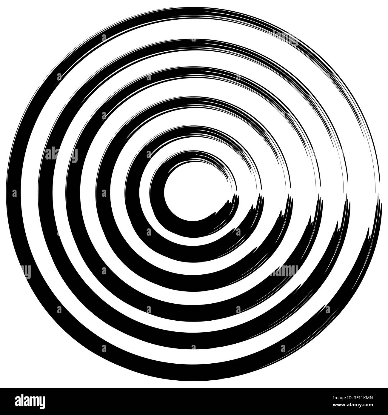 Motif géométrique abstrait en forme de cercle sur un fond vectoriel grunge. Représente des œuvres d'art texturées créatives. Illustration de Vecteur