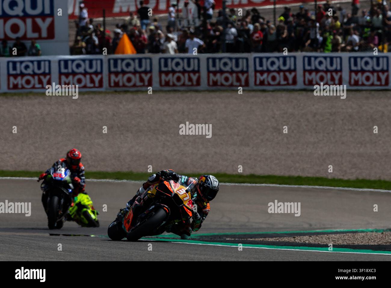 11 juillet 2026, Sachsenring, Hohenstein-Ernstthal, GER, Grand Prix d'Allemagne, MotoGP. 11e course, Championnat du monde de moto FIM. #37, Pedro Acosta, Red Bull KTM Factory Racing 'Photo : Alexander Trienitz / Nordphoto GmbH' Banque D'Images