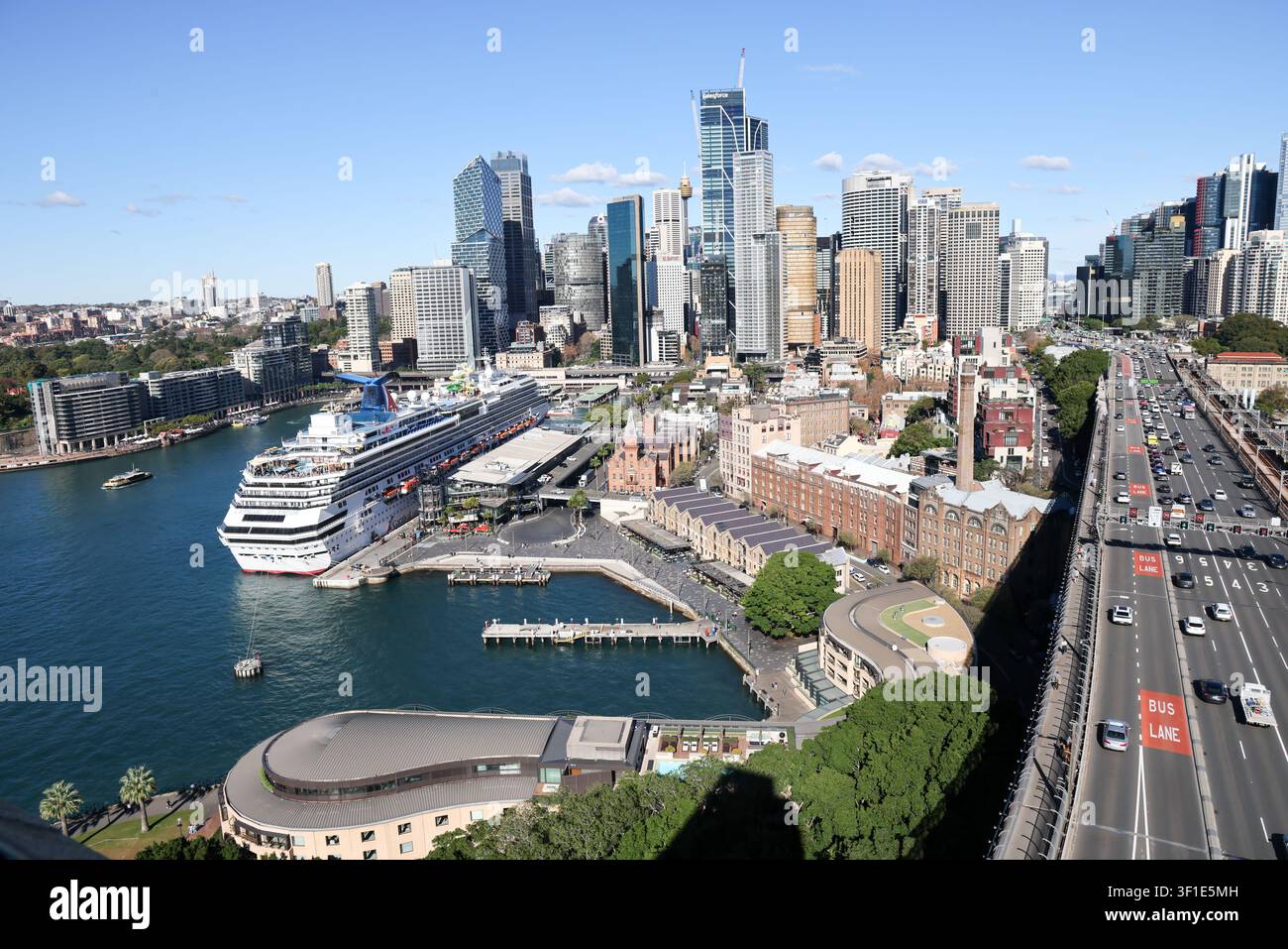 Vues du passage de la Harbour Bridge Banque D'Images