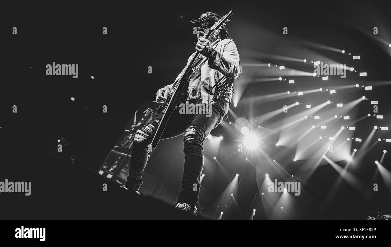 Scorpions en concert, le 8 juillet 2026. Photo © Rui Pereira. Tous droits réservés. Banque D'Images