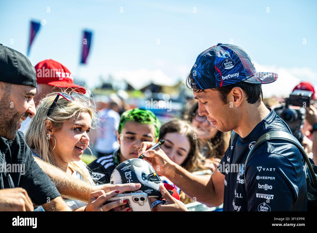 #23 Alexander Albon (THA) Équipe Atlassian Williams F1 (GBR) FW48/Mercedes lors du Grand Prix de Grande-Bretagne sur le circuit de Silverstone le 02 juillet 2026 à Northamptonshire, Angleterre. (Photo par Ian Bundey/Eurasia Sport Images) Banque D'Images