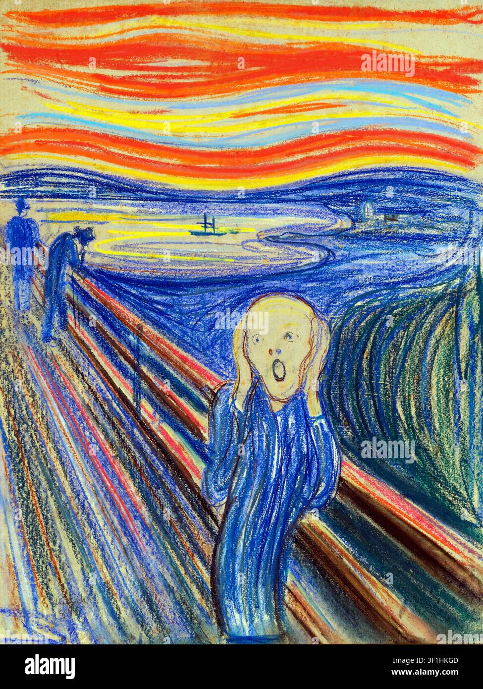 Le Cri. Peinture d'Edvard Munch Banque D'Images