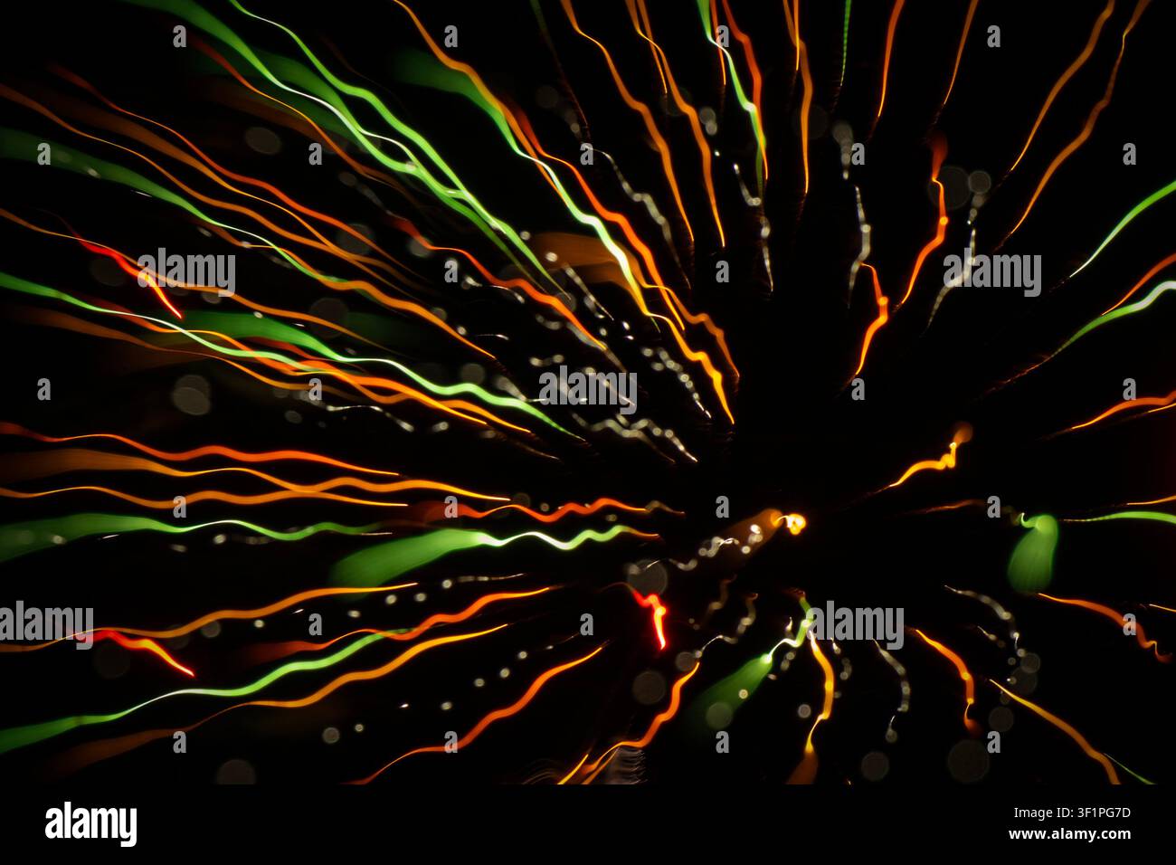 Feux d'artifice en mouvement Banque D'Images