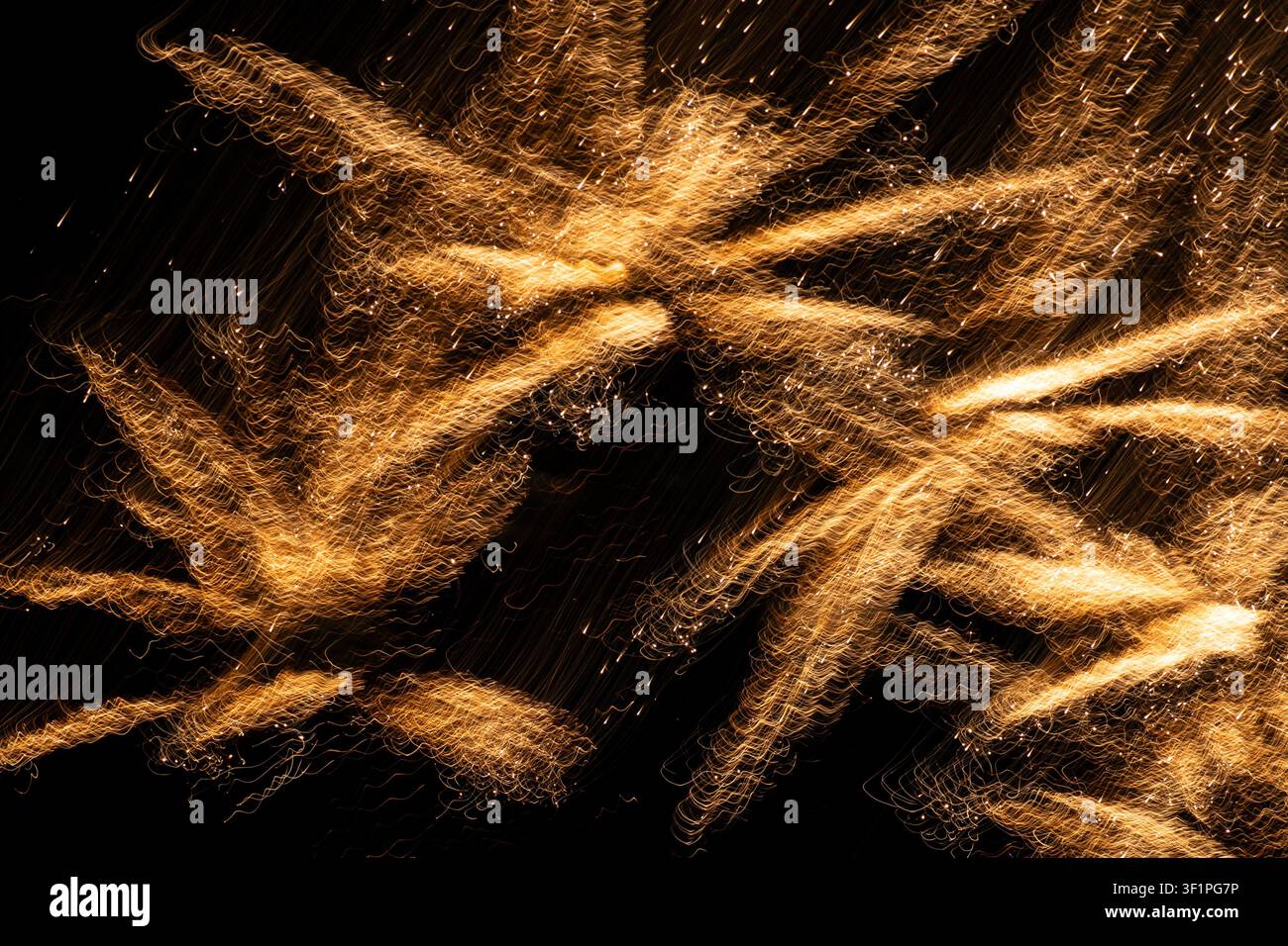 Feux d'artifice en mouvement Banque D'Images