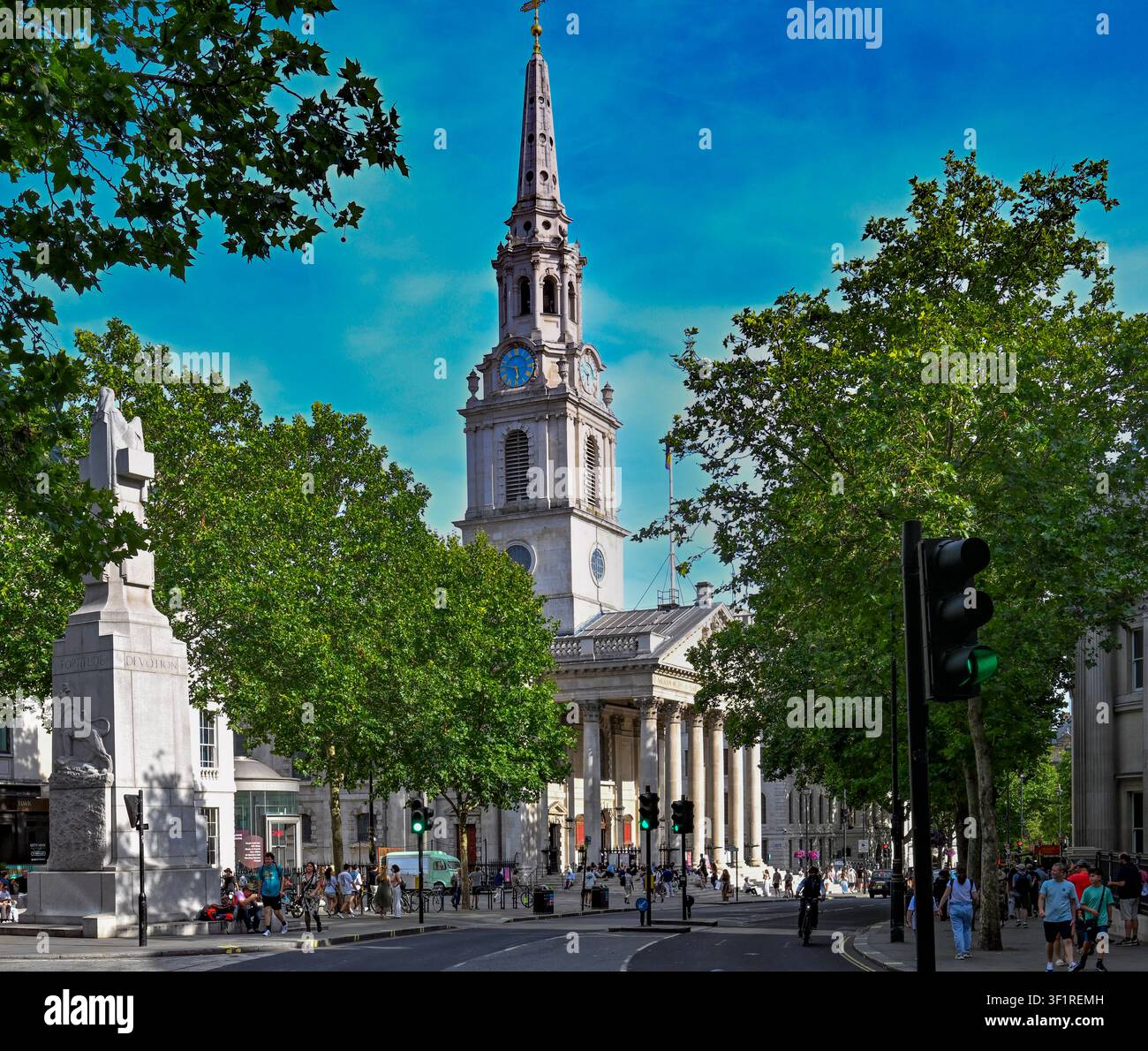 St Martin-in-the-Fields, une église paroissiale anglicane située au coin nord-est de Trafalgar Square dans la Cité de Westminster, Londres Banque D'Images