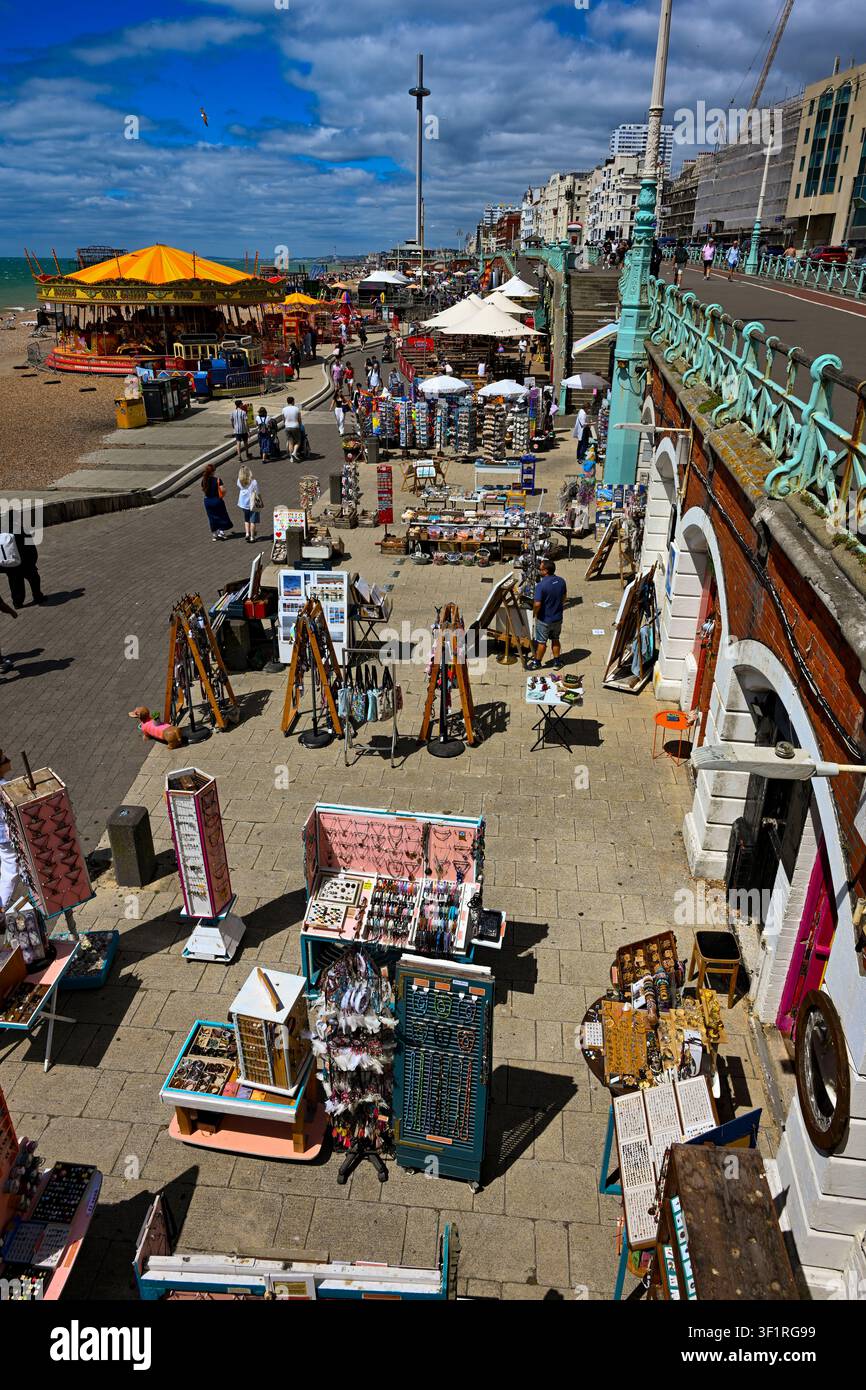 La plage de Brighton, East Sussex, England, UK Banque D'Images