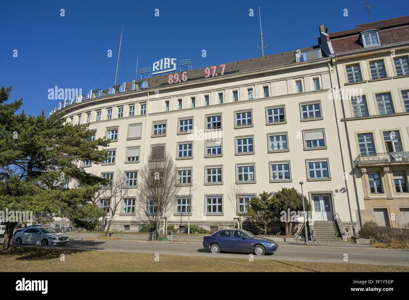 Maison RIAS, Place Hans-Rosenthal, Schöneberg, Tempelhof-Schöneberg, Berlin, Allemagne Banque D'Images