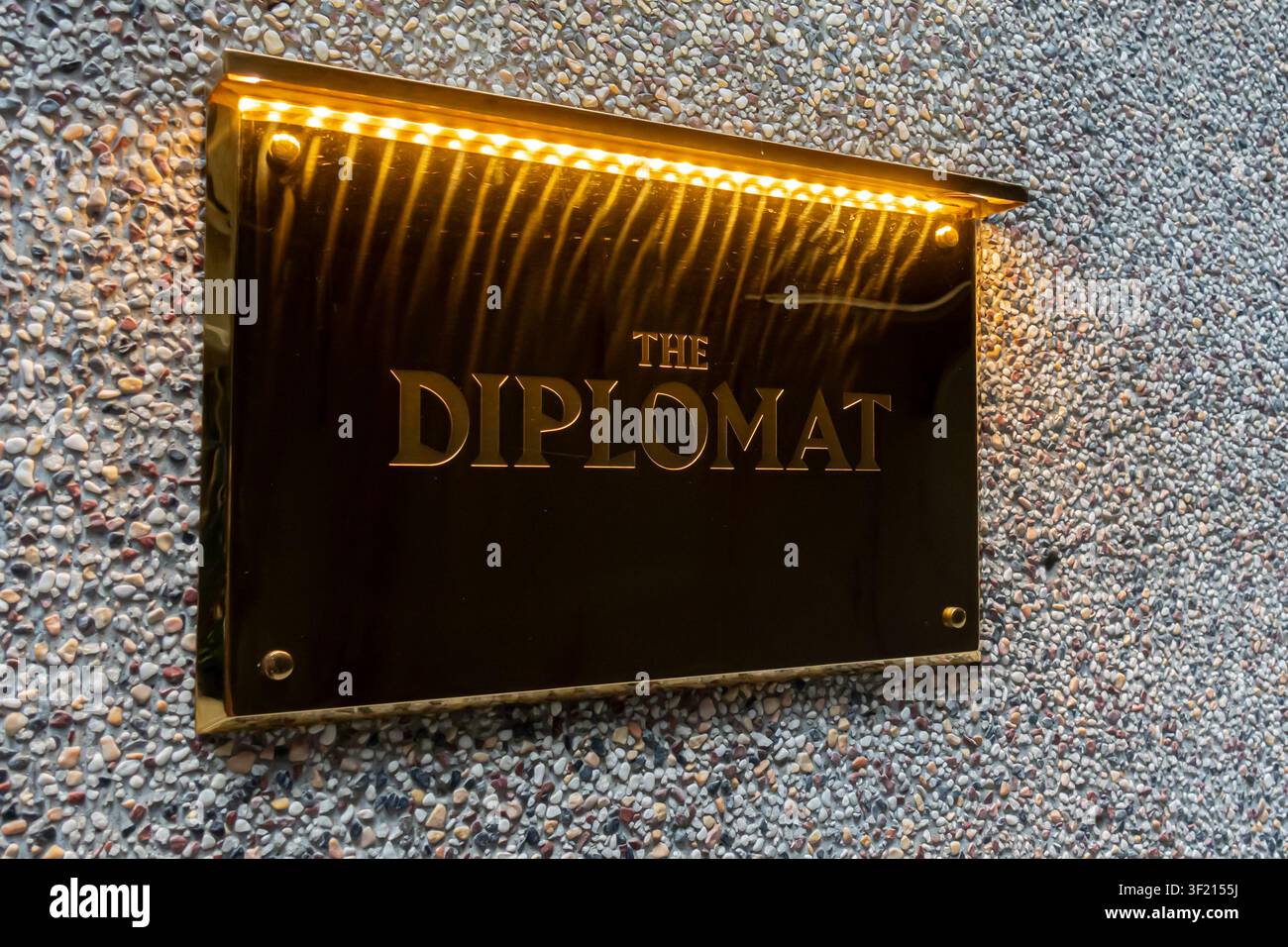 The Diplomat, un bar à cocktails style américain situé dans le complexe H Code de la rue Pottinger à Central, Hong Kong Banque D'Images