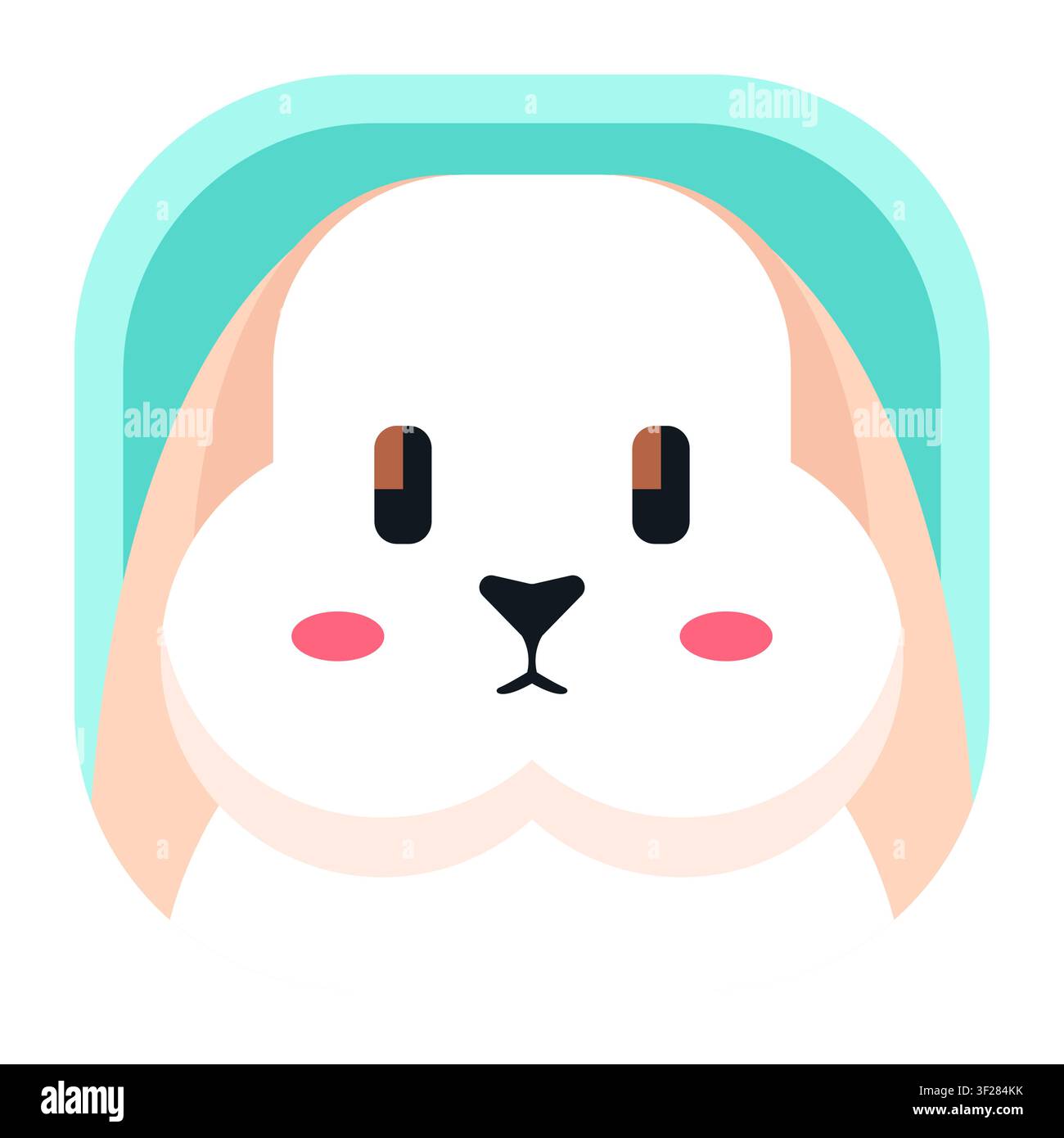 Icône de lapin, Lapin, Pâques, Mignon, Animal, Animal de compagnie, Faune, Dessin animé Illustration de Vecteur