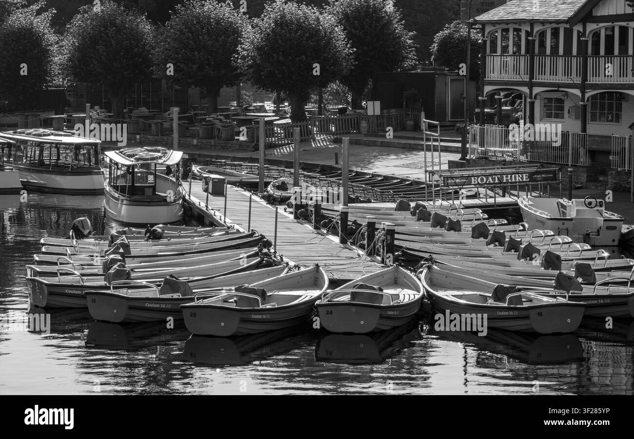 Fleuve et bateaux de Stratford Upon Avon Banque D'Images