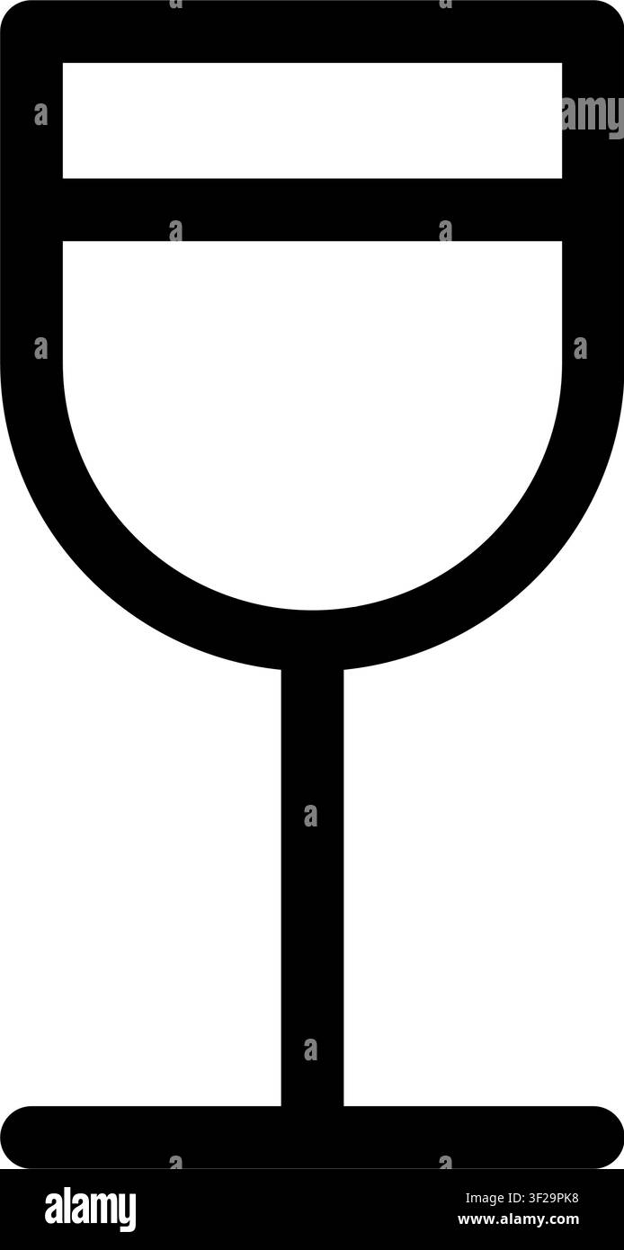 Icône de verre à boisson, Boisson, Eau, Tasse, Verrerie, Verre à boire Illustration de Vecteur