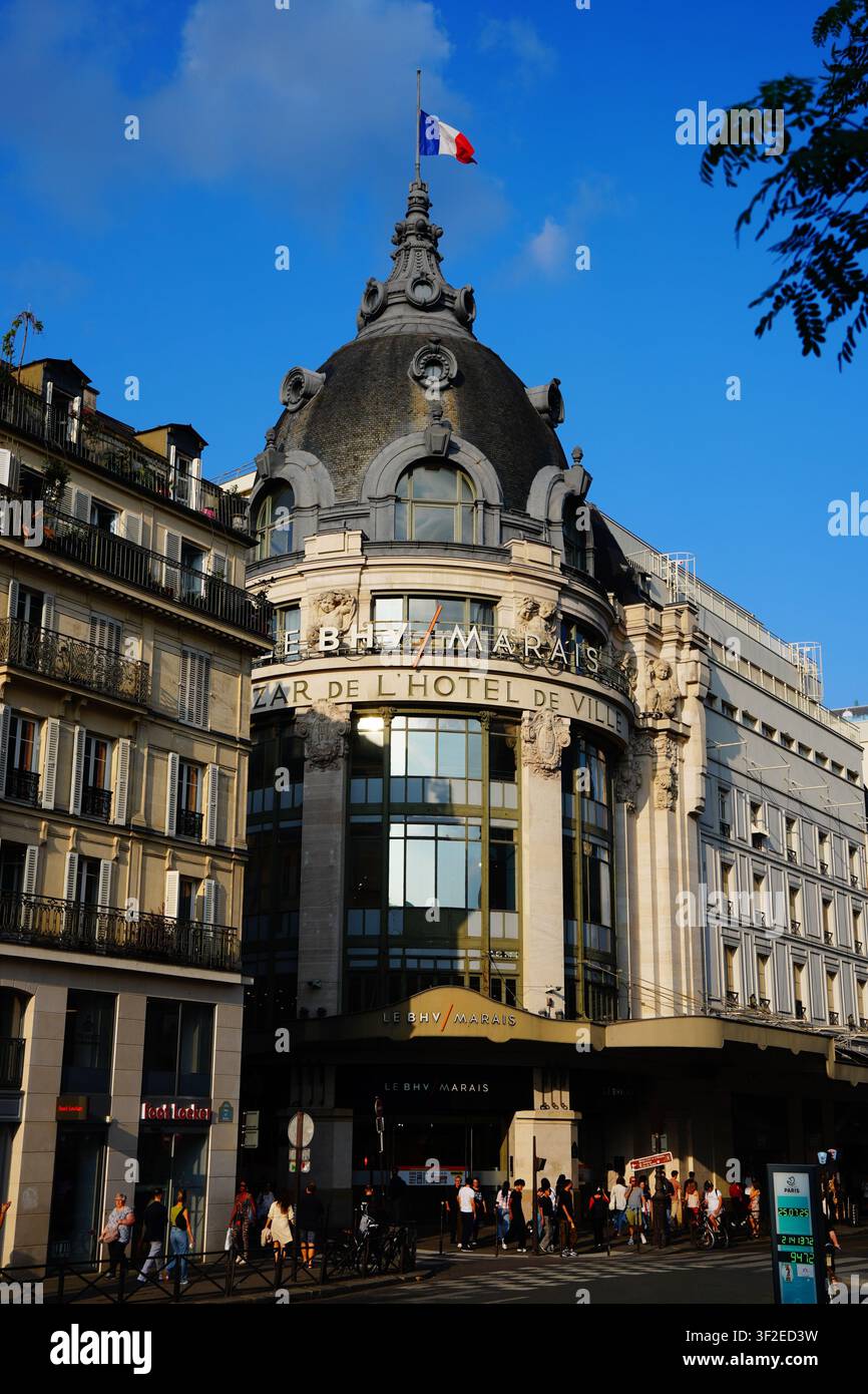 Bazar de l'Hôtel de Ville, Grand Magasin, Paris, France Banque D'Images