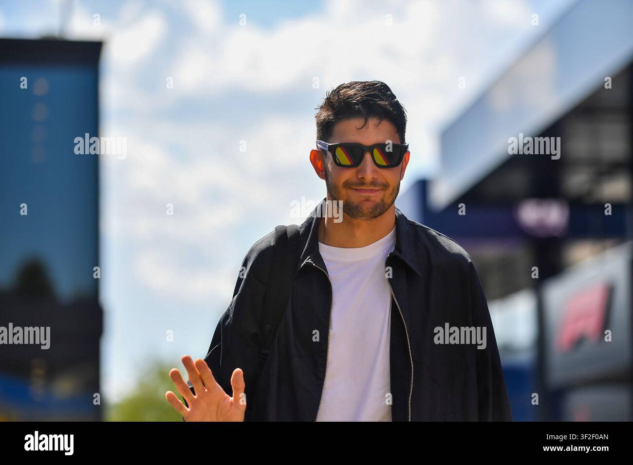 (31) Esteban Ocon (FRA) - Équipe TGR Haas F1 - Haas VF-26 - Ferrari lors de la Journée Médiatique du Grand Prix de Belgique de Formule 1 2026 au Circuit de Spa-Francorchamps Banque D'Images