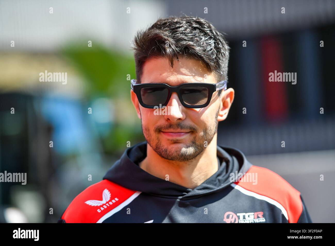 (31) Esteban Ocon (FRA) - Équipe TGR Haas F1 - Haas VF-26 - Ferrari lors de la Journée Médiatique du Grand Prix de Belgique de Formule 1 2026 au Circuit de Spa-Francorchamps Banque D'Images