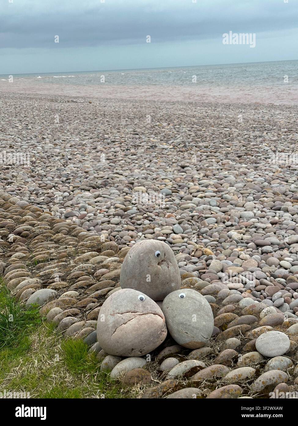 Plage de Budleigh Salterton, Devon, Royaume-Uni Banque D'Images