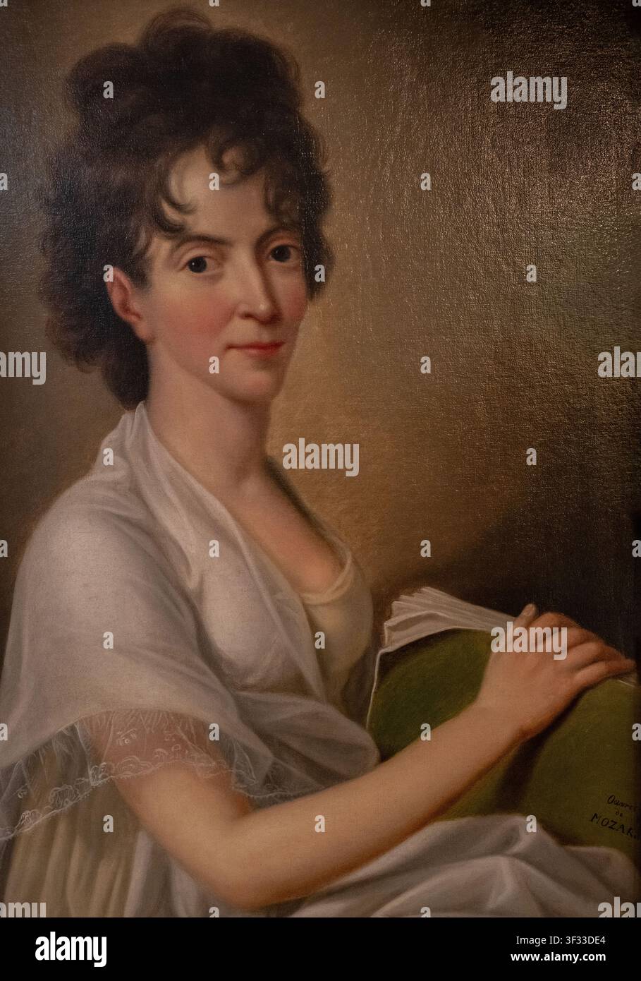 Constanze Mozart, épouse de Mozart, peinture à l'huile par Hans Hansen en 1802 Banque D'Images