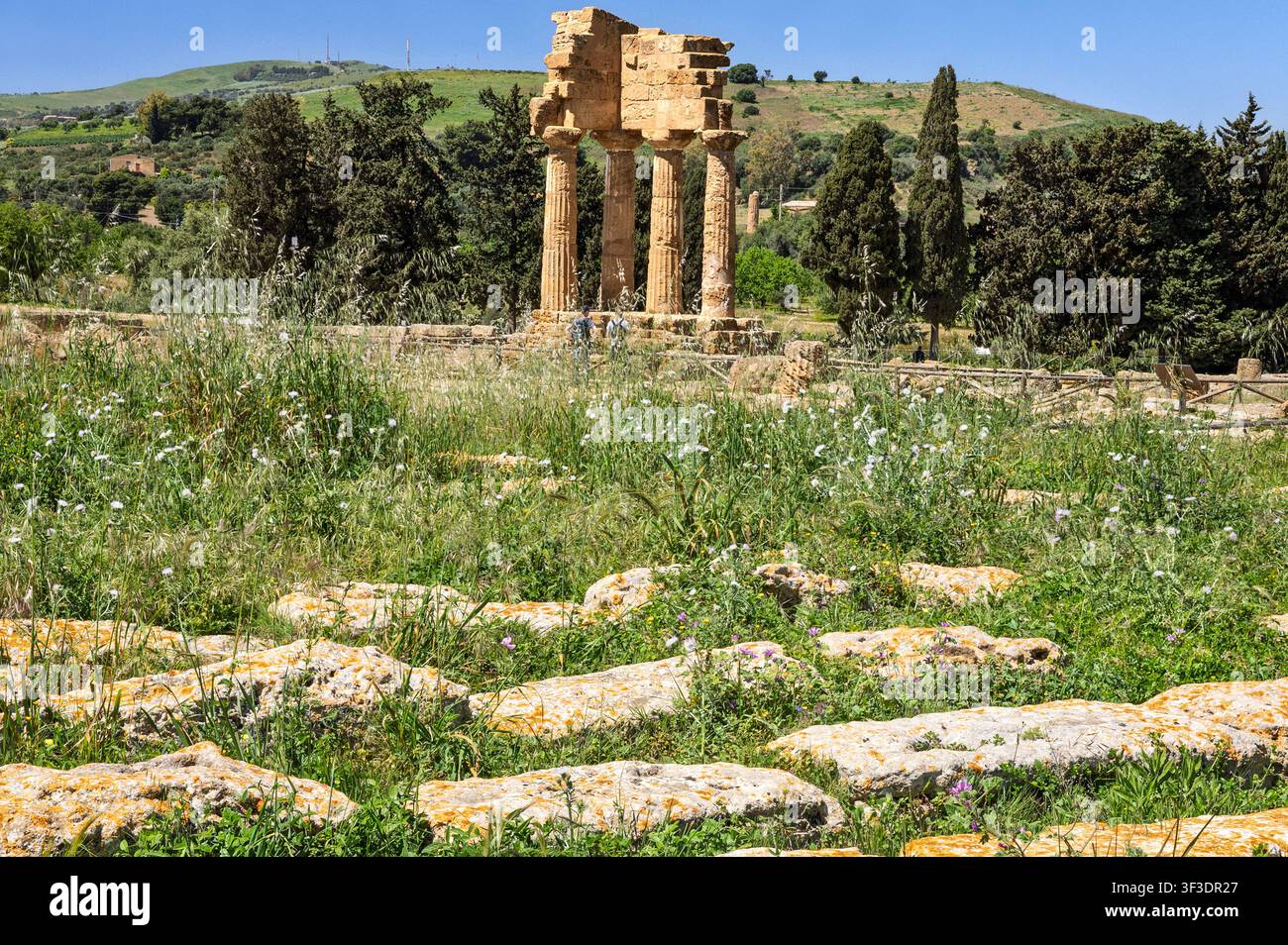 Sanctuaire des divinités chthoniennes, dieux de la terre, Vallée des Temples, Agrigente, Sicile, Italie Banque D'Images