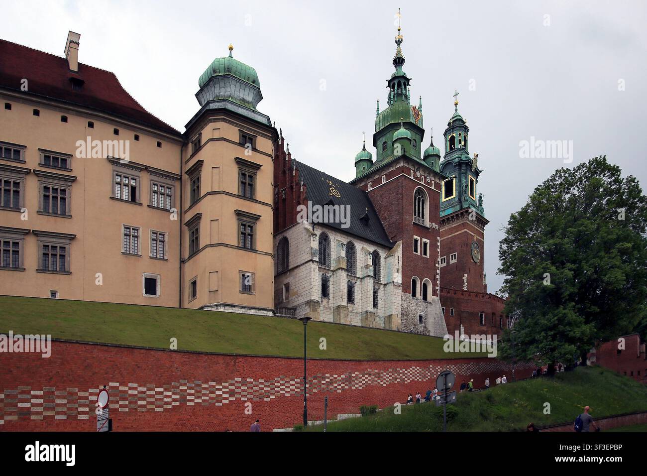 Château royal et cathédrale du Wawel, Cracovie, Pologne Banque D'Images