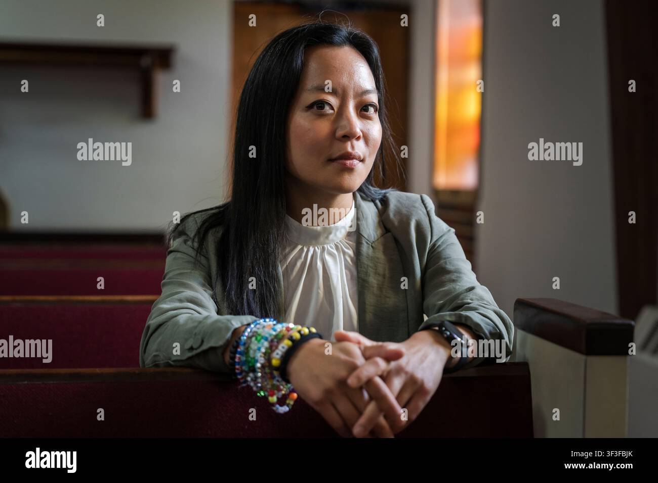 Francesca Hong, représentante de l'État du Wisconsin et candidate à la fonction de gouverneur Banque D'Images