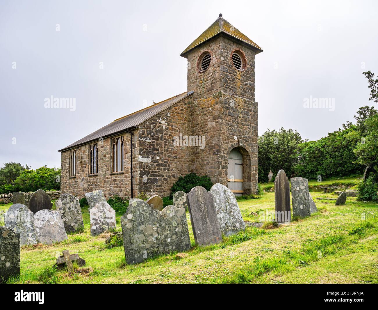 L'église de Sainte-Agnès (1821) est une église paroissiale de la Church of England, dédiée à Sainte-Agnès de Rome. Sainte-Agnès, Îles Scilly, Royaume-Uni. Banque D'Images