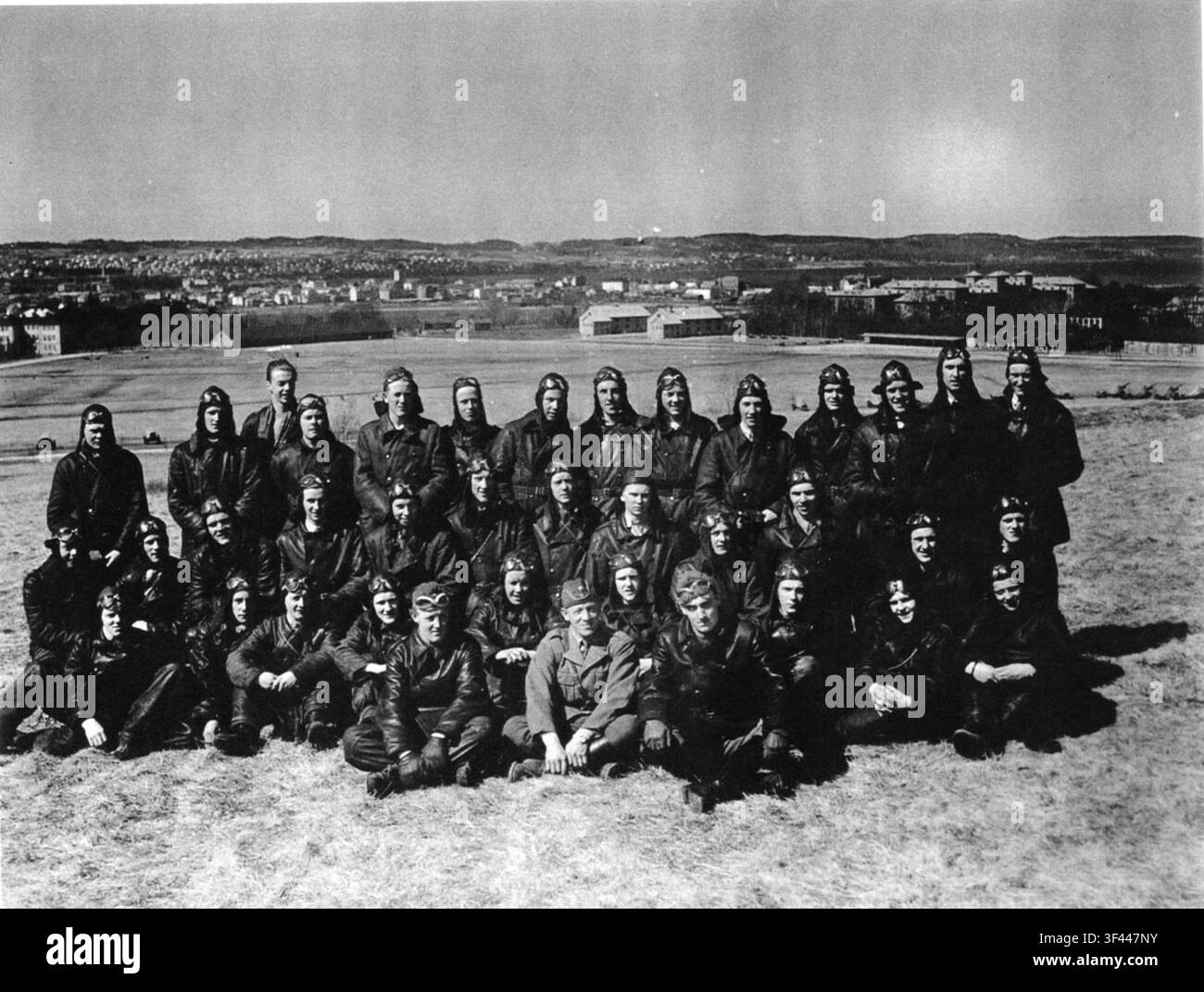 Formation de moto du Frivilliga Motocykelklubben (FMCK), avec un accent sur A 6, un type de permis de conduire ou de catégorie de formation pour motos. Banque D'Images