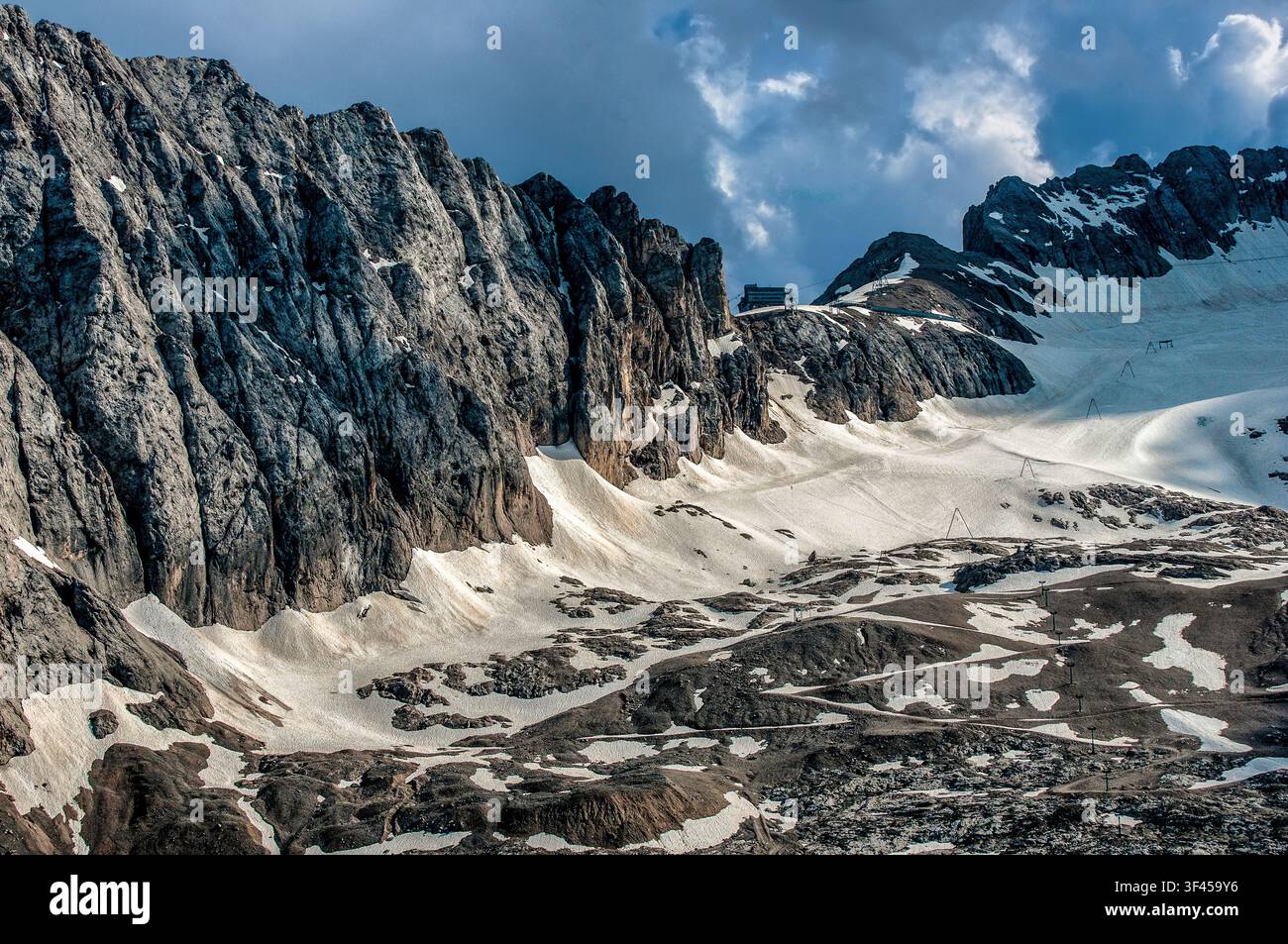 Italie Dolomites Marmolada - Glacier Banque D'Images