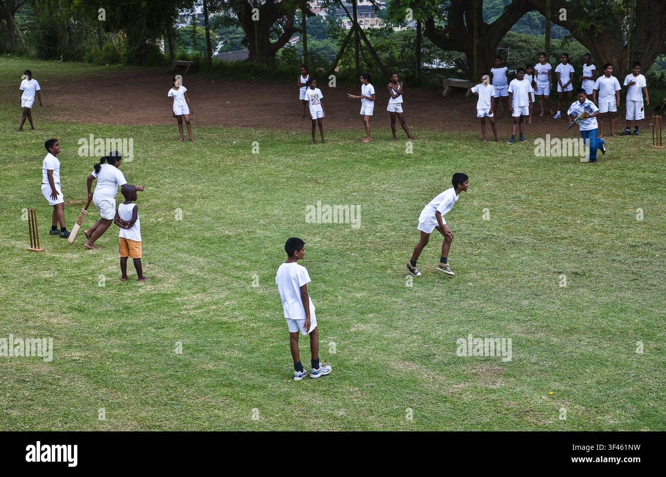 L'Afrique du Sud, Durban, l'aire de jeux de l'Everest indian l'école primaire en Shalcross trimestre Banque D'Images
