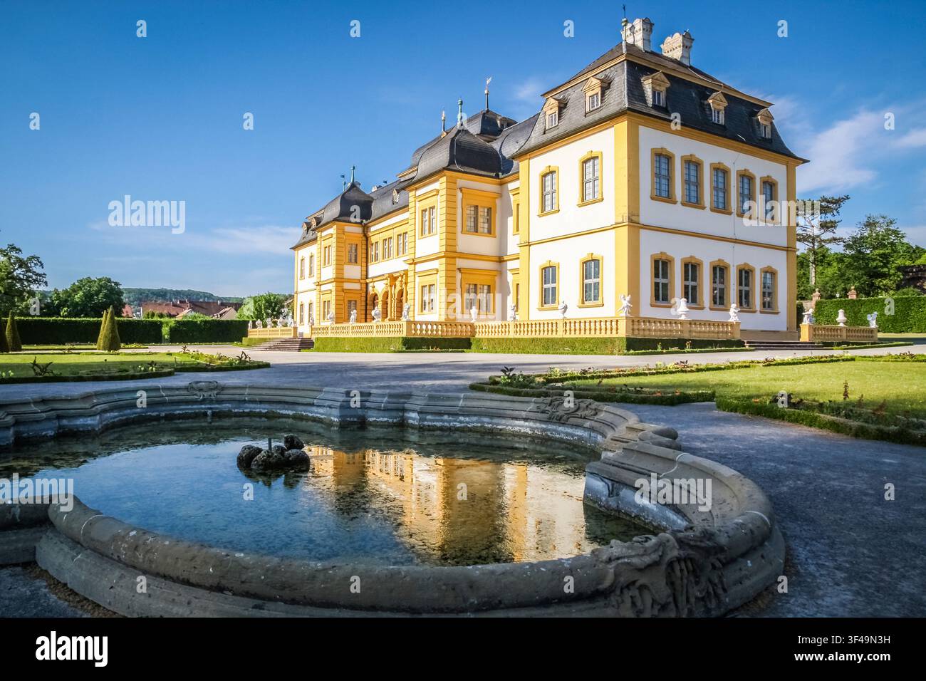 Château de Veitshöchheim, Basse-Franconie, Bavière, Allemagne Banque D'Images