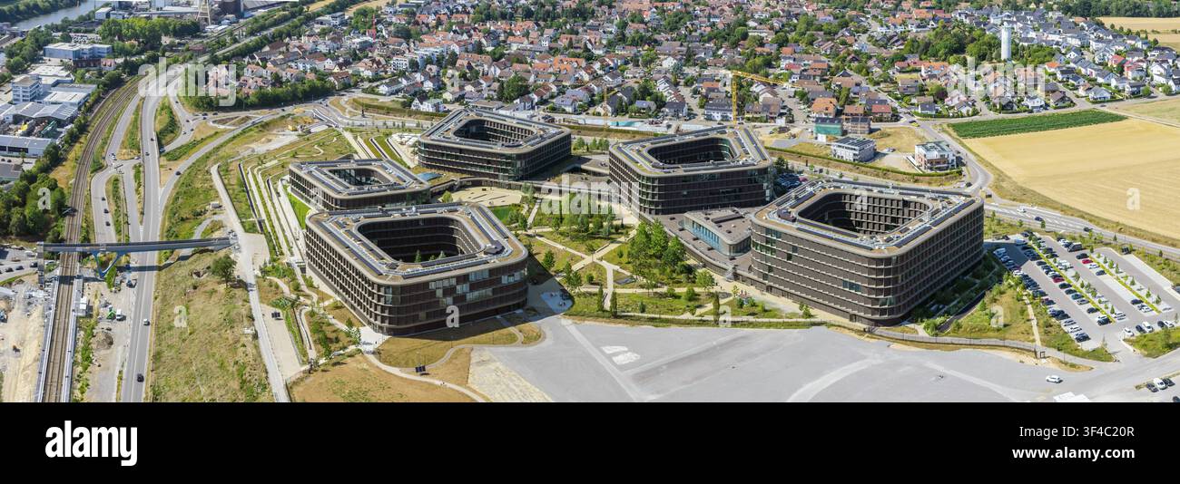 Réouverture du campus Schwarz Digits du groupe Schwarz à Bad Friedrichshall. Les solutions informatiques de demain y seront développées. 3000 personnes Banque D'Images