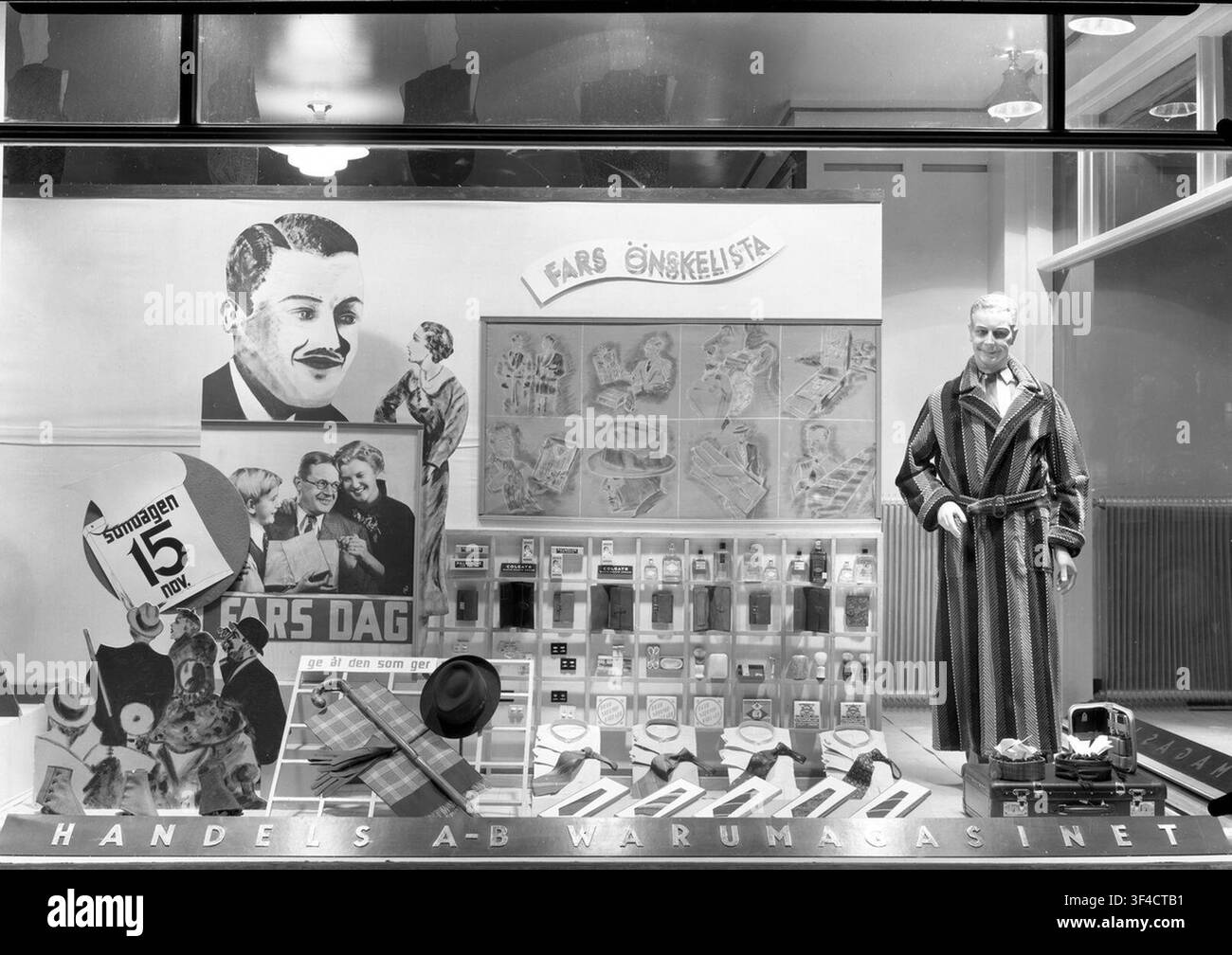 Offres ciblées du grand magasin pour la fête des Pères 1936. Banque D'Images