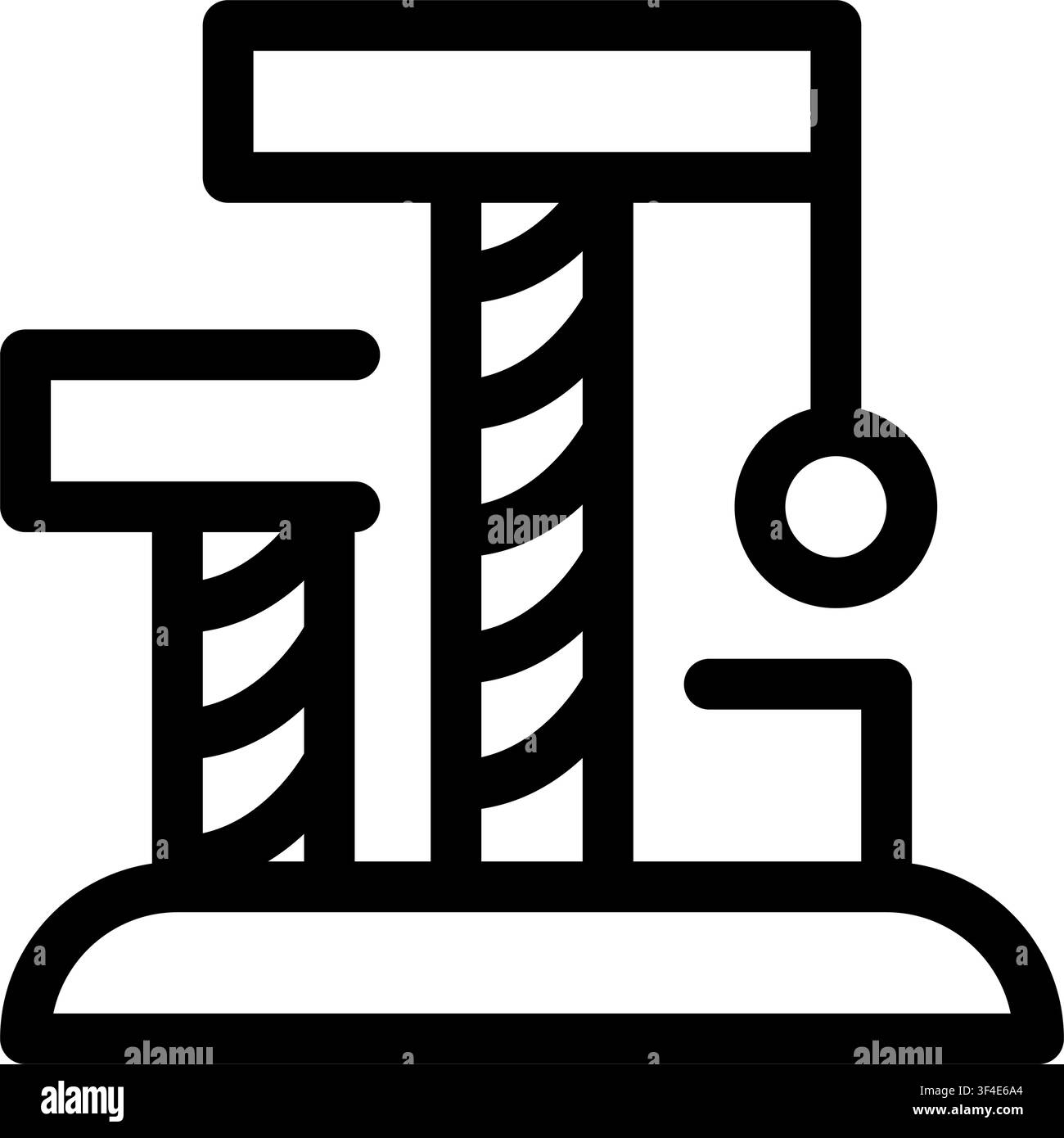 Icône d’arbre à chat, Meuble pour animaux de compagnie, Arbre à chat griffeur, Escalade, Maison Illustration de Vecteur