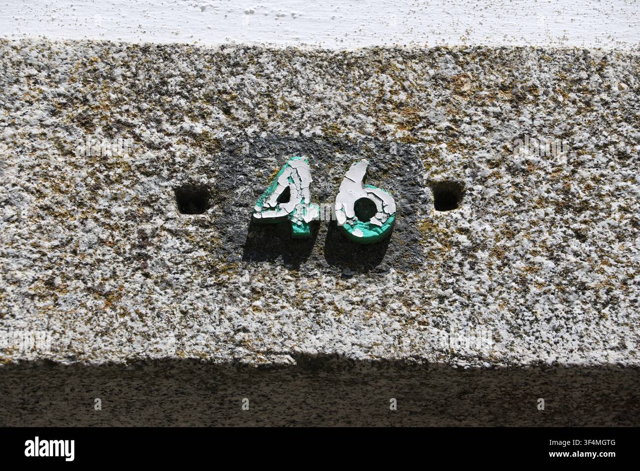 Numéro de maison 46 à Évora, Portugal Banque D'Images