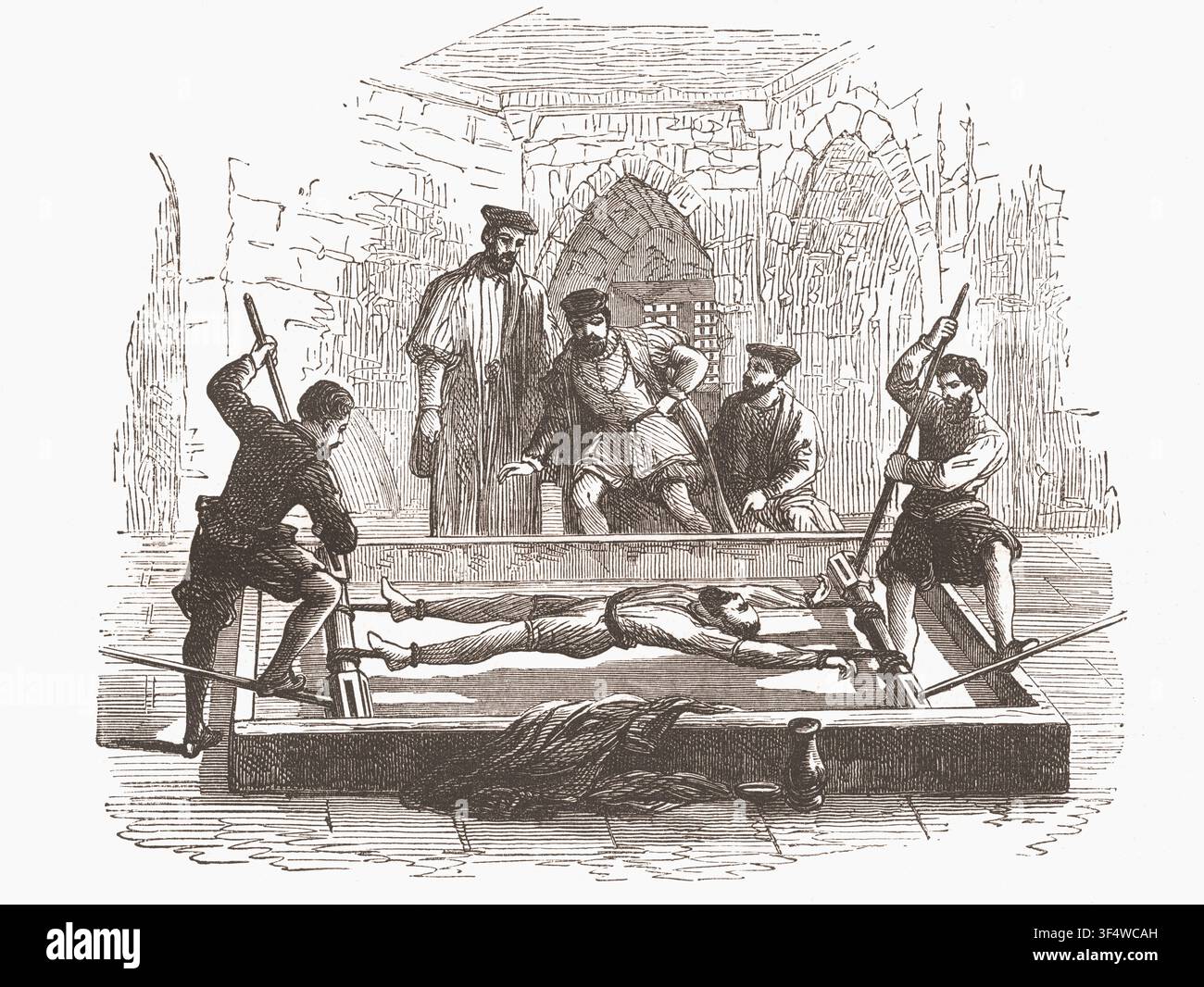 La Torture du Racket. Tiré du livre : Le Monde des Merveilles, vers 1860 Banque D'Images