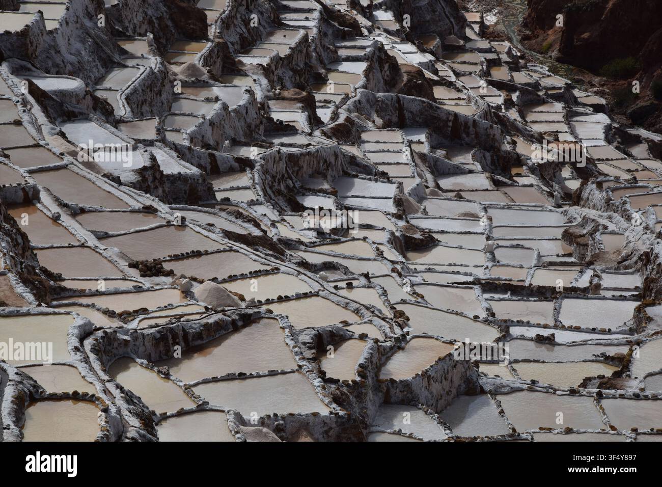 Mine de sel de Maras, Carretera a Maras, Maras 08655, Pérou, dans la province d'Urubamba de la région de Cusco. Banque D'Images