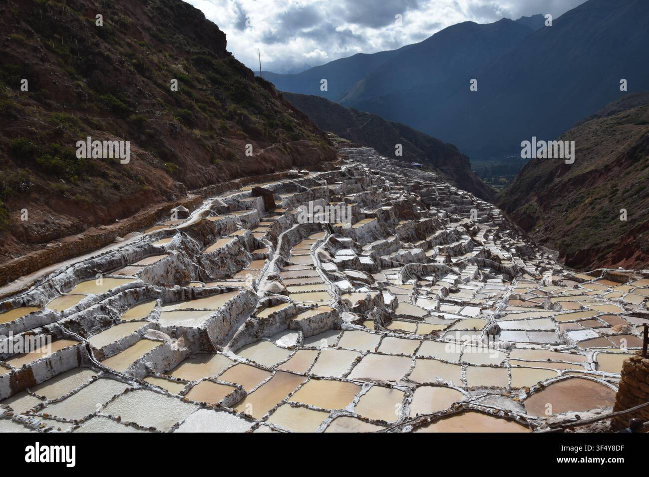 Mine de sel de Maras, Carretera a Maras, Maras 08655, Pérou, dans la province d'Urubamba de la région de Cusco. Banque D'Images