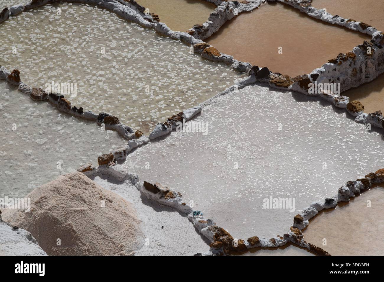 Mine de sel de Maras, Carretera a Maras, Maras 08655, Pérou, dans la province d'Urubamba de la région de Cusco. Banque D'Images