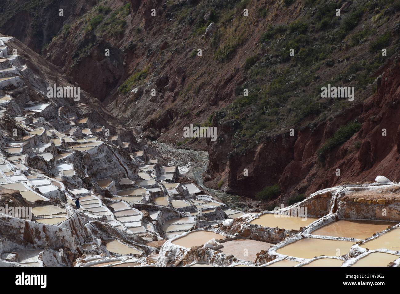 Mine de sel de Maras, Carretera a Maras, Maras 08655, Pérou, dans la province d'Urubamba de la région de Cusco. Banque D'Images