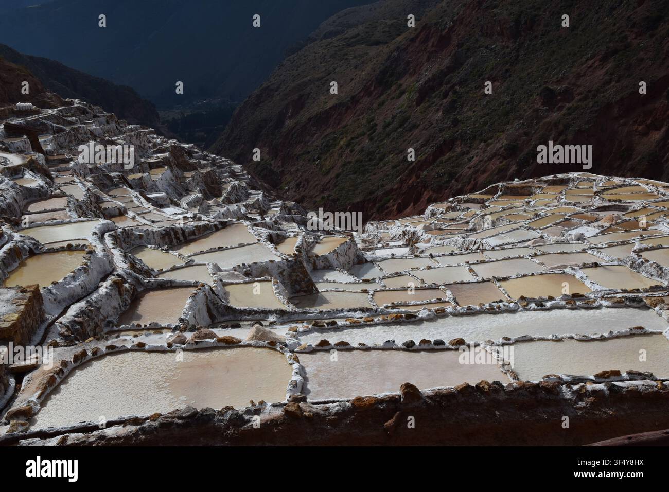 Mine de sel de Maras, Carretera a Maras, Maras 08655, Pérou, dans la province d'Urubamba de la région de Cusco. Banque D'Images