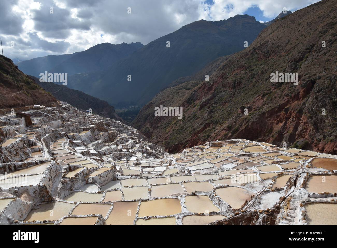 Mine de sel de Maras, Carretera a Maras, Maras 08655, Pérou, dans la province d'Urubamba de la région de Cusco. Banque D'Images