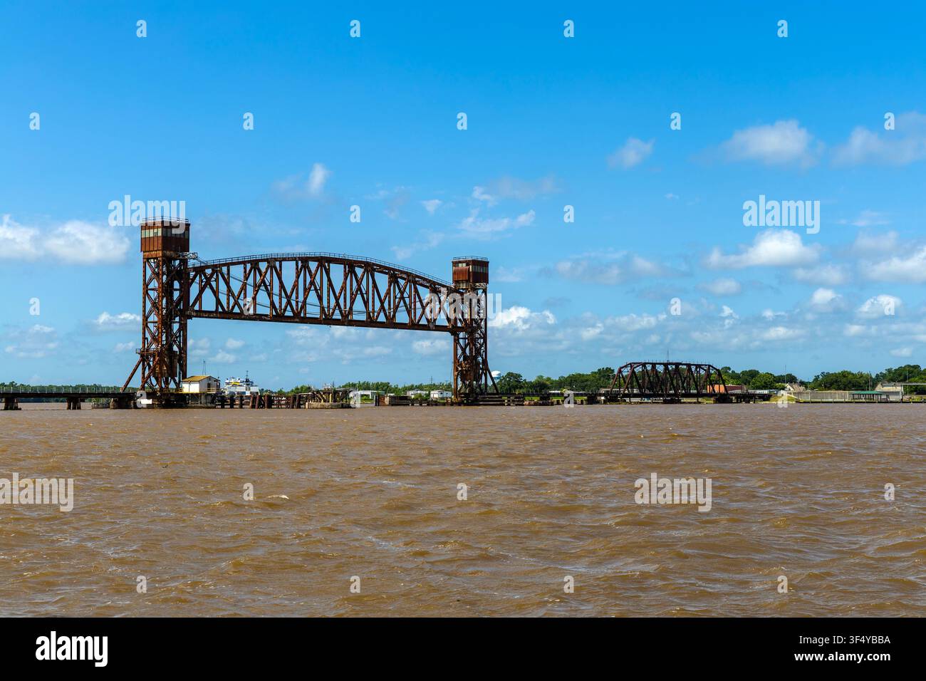 Pont de Berwick Bay sur la rivière Atchafalaya, Morgan City, Louisiane, États-Unis Banque D'Images