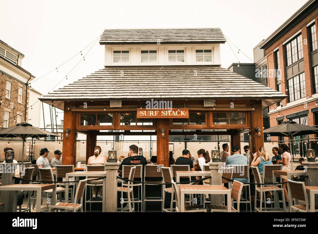 Surf Shack à Newport, Rhode Island Banque D'Images