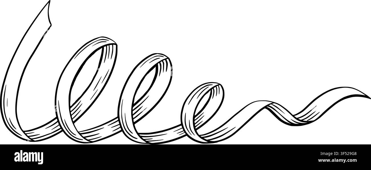 Ensemble d'icônes minimalistes dessinées à la main pour une fête d'anniversaire, cadeau de gâteau et ballon dans un style de croquis au trait à l'encre, isolé sur fond blanc. Banque D'Images